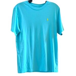 Ralph Lauren Light Blue Tee with Yellow Logo